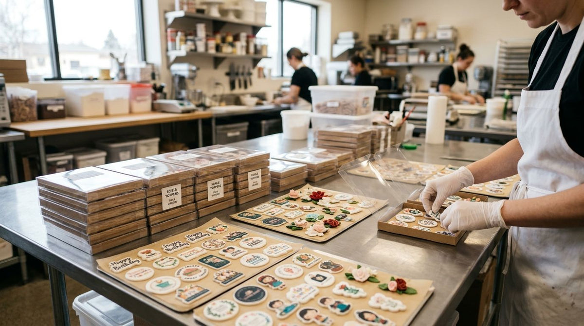 Can you order custom edible cake toppers in bulk for resale?