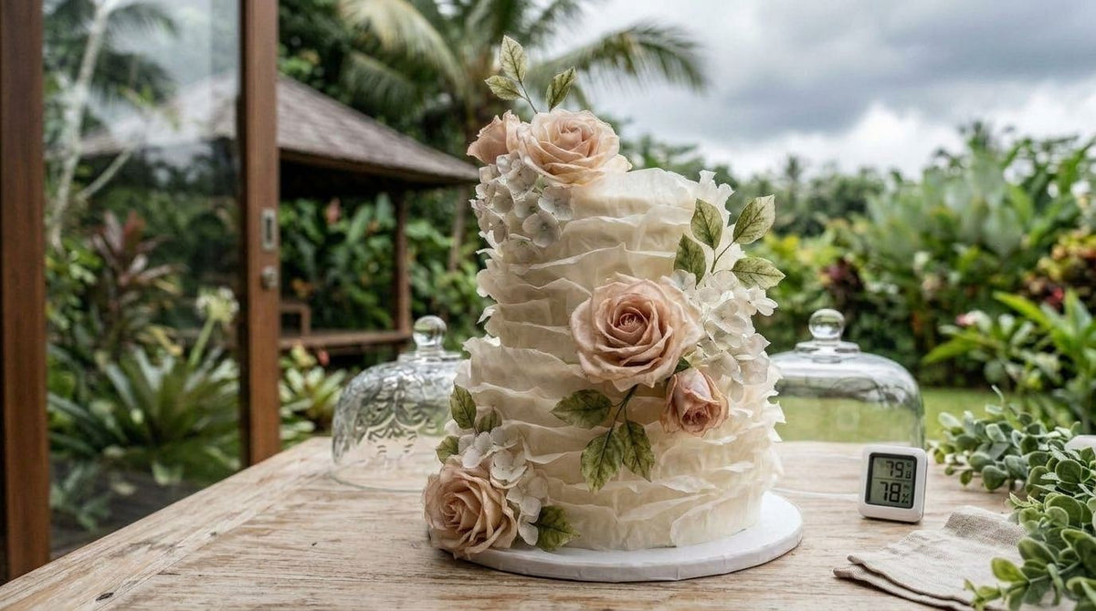 Can wafer paper decorations survive humid weather?