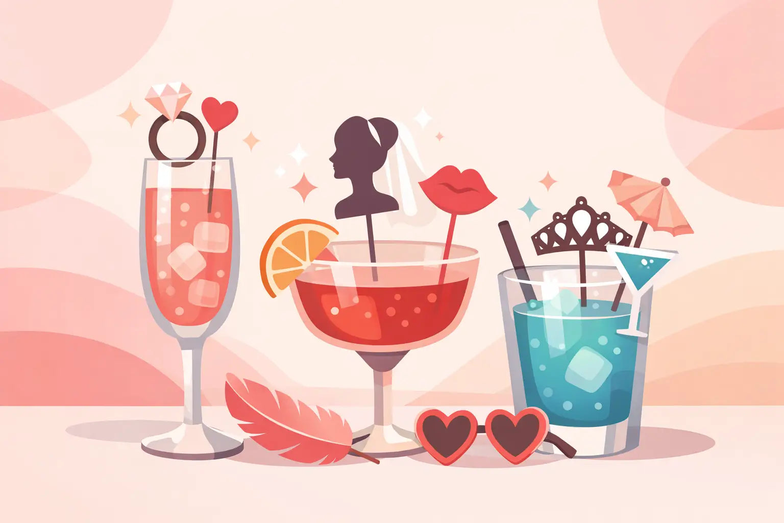 Bachelorette Drink Toppers That Set the Mood