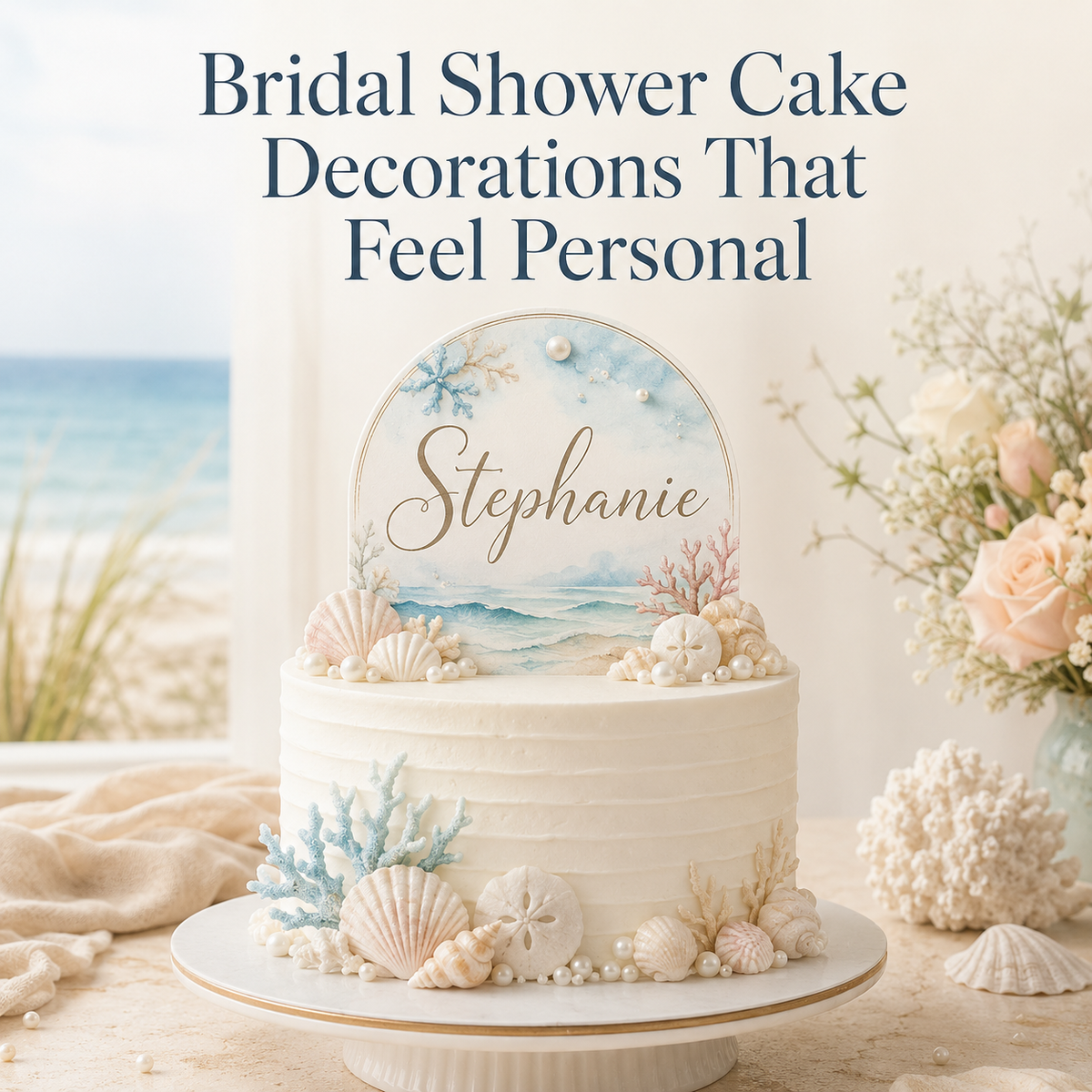 Bridal Shower Cake Decorations That Feel Personal
