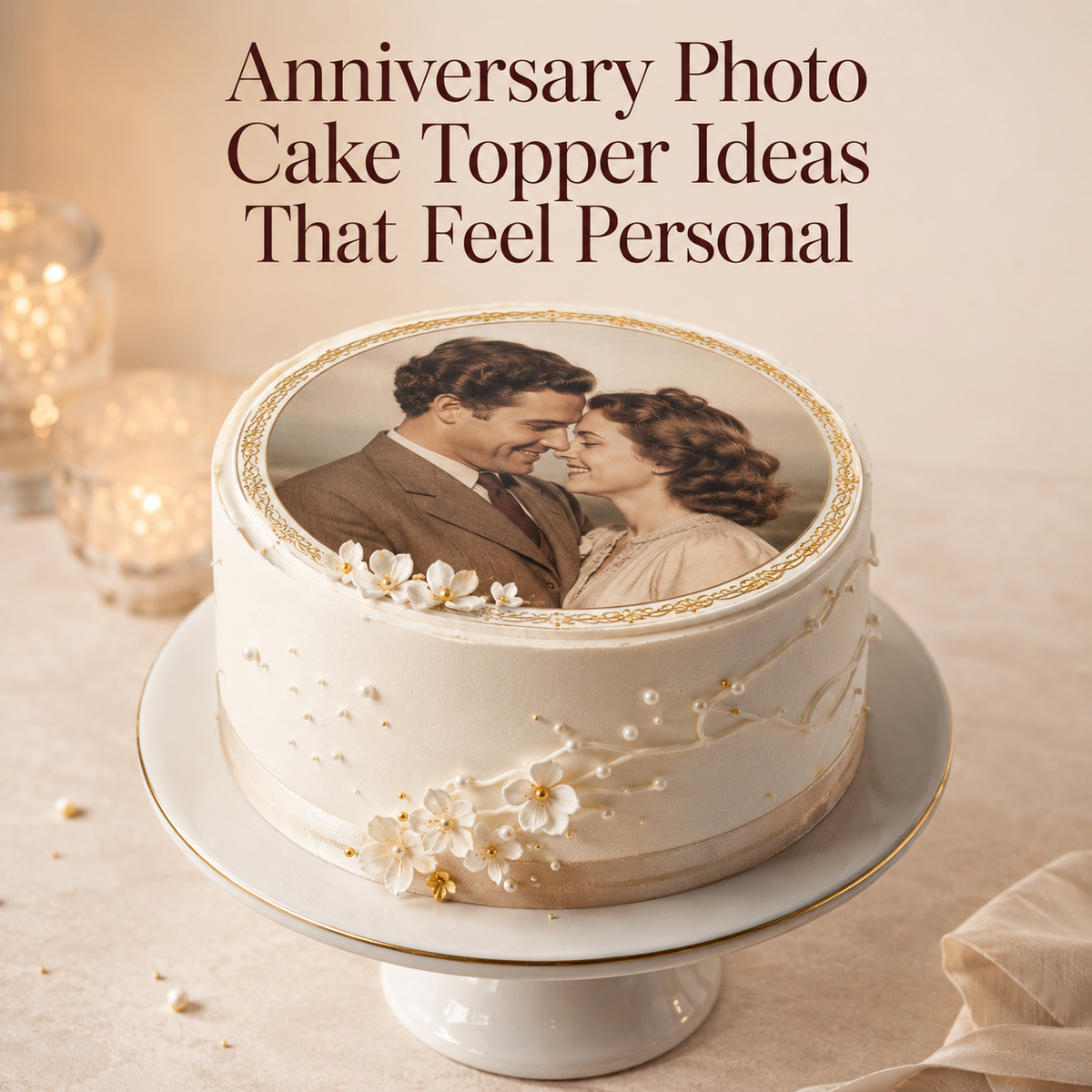 Anniversary Photo Cake Topper Ideas That Feel Personal