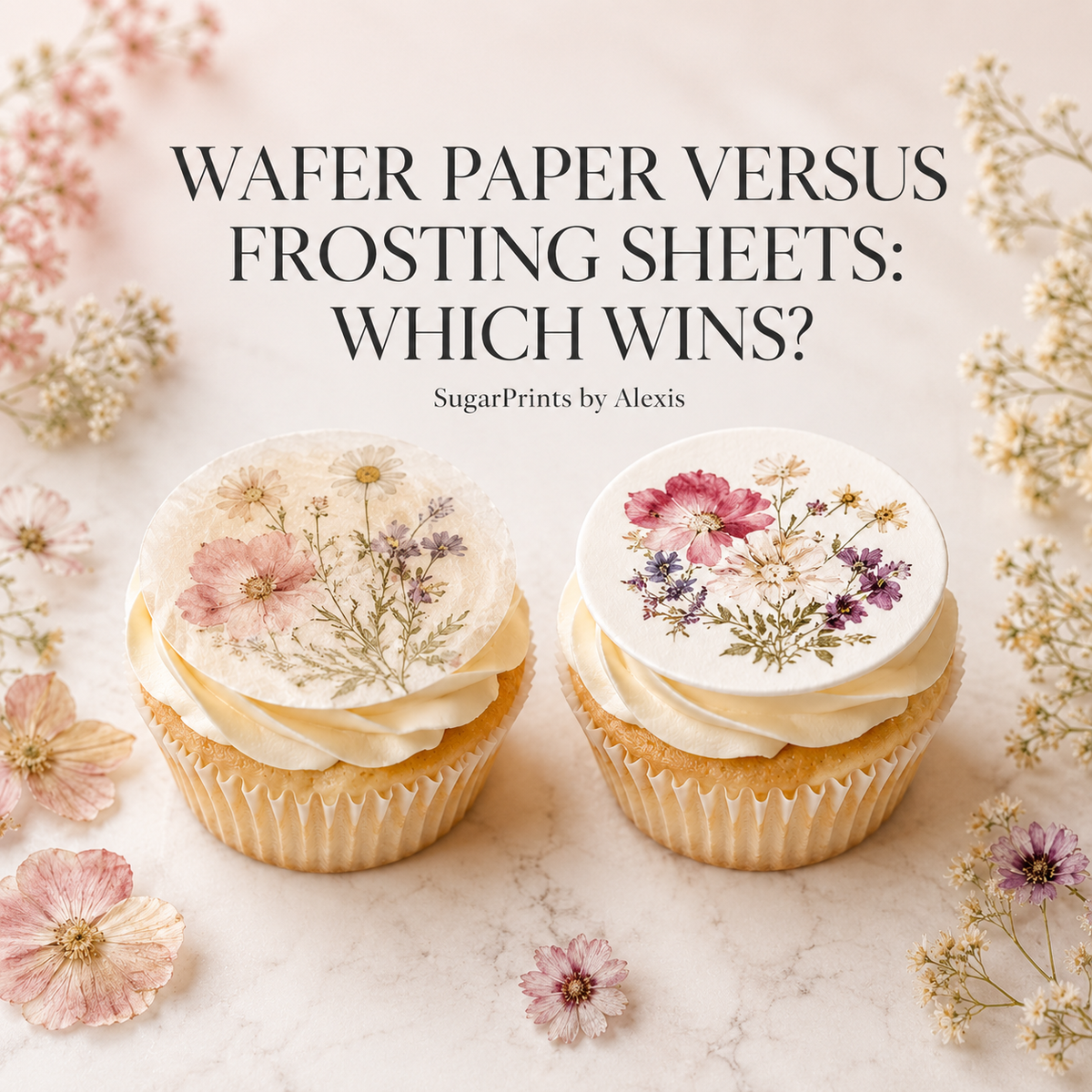 Wafer Paper Versus Frosting Sheets: Which Wins? SugarPrints by Alexis