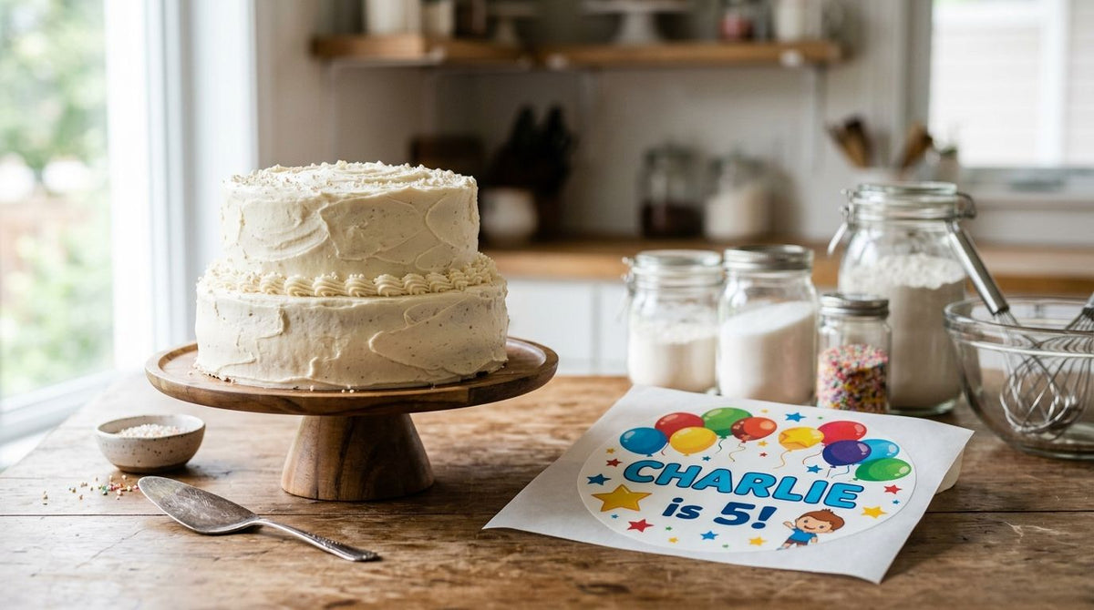 Is a custom edible cake topper cheaper than a bakery cake?