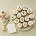 Pressed Wildflower Cupcake Toppers, Set of 12