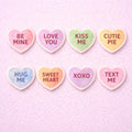 Valentine’s Conversation Hearts Heart Shaped Drink Toppers for Cocktails Luxury Galentine’s Party Decor
