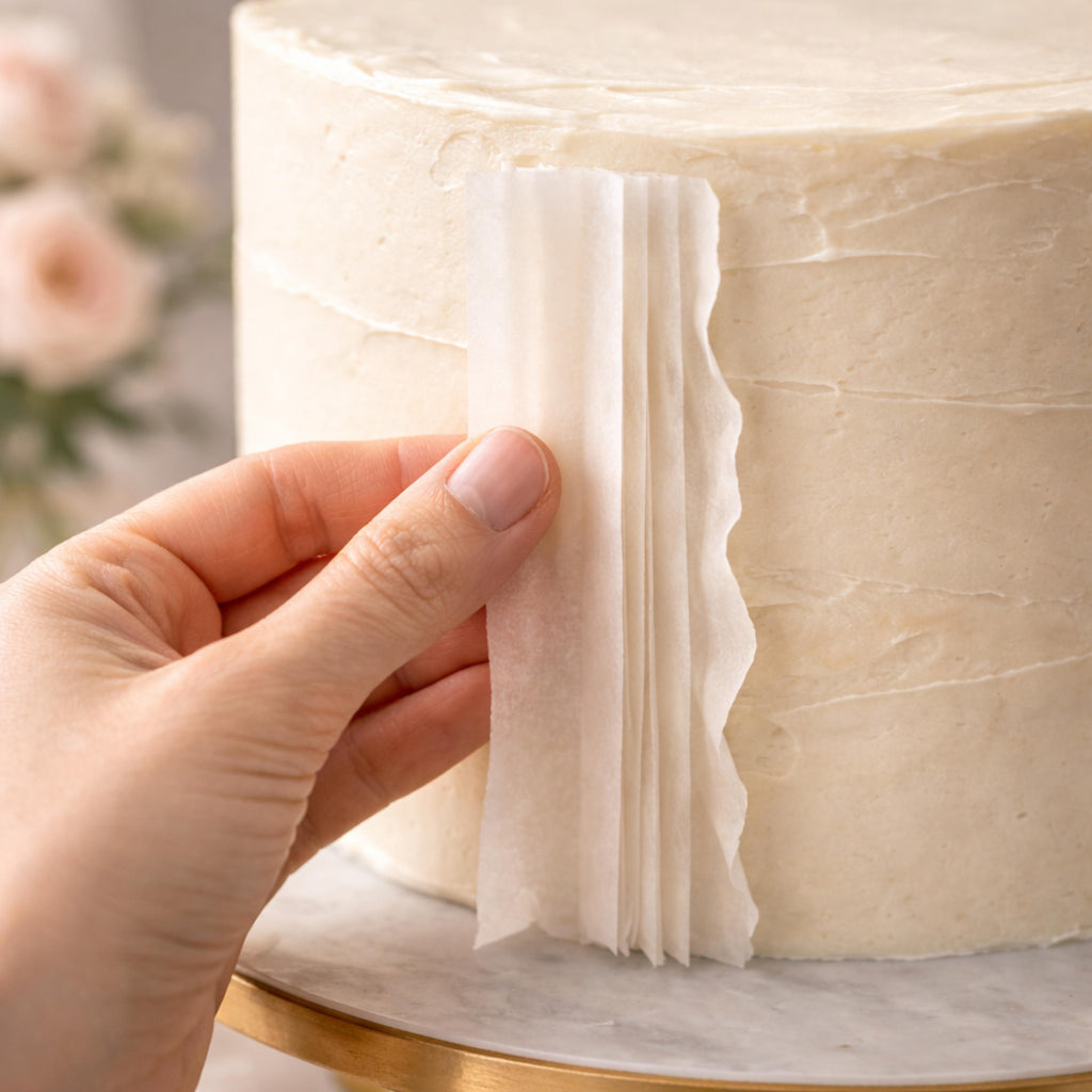 Luxury Pre Cut Wafer Paper Ruffle Strips Modern Wedding Cake Texture Decor Edible Vertical Cake Ruffles