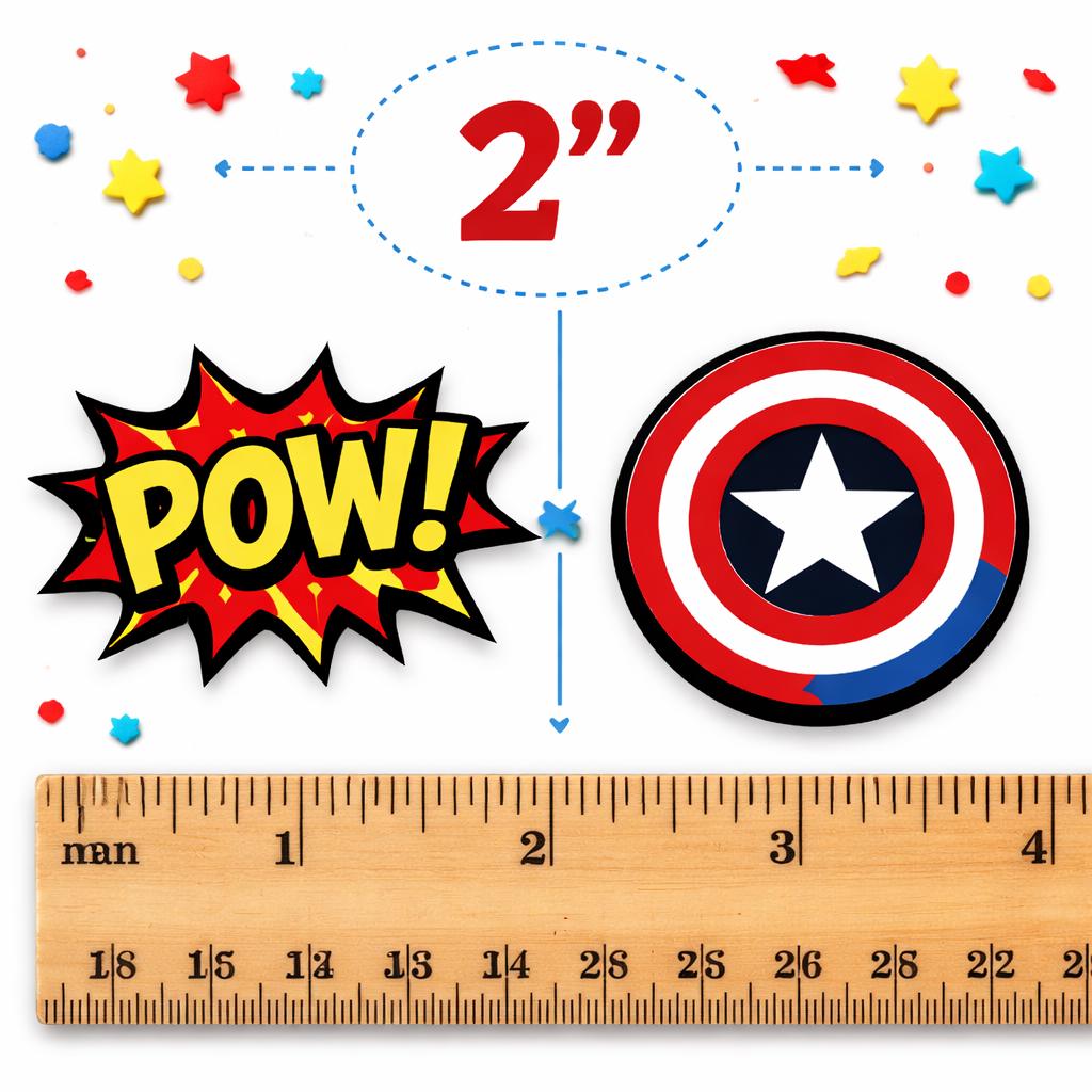 Superhero Cupcake Toppers Comic Hero Party Cake Topper Boys Birthday Party Dessert Decor