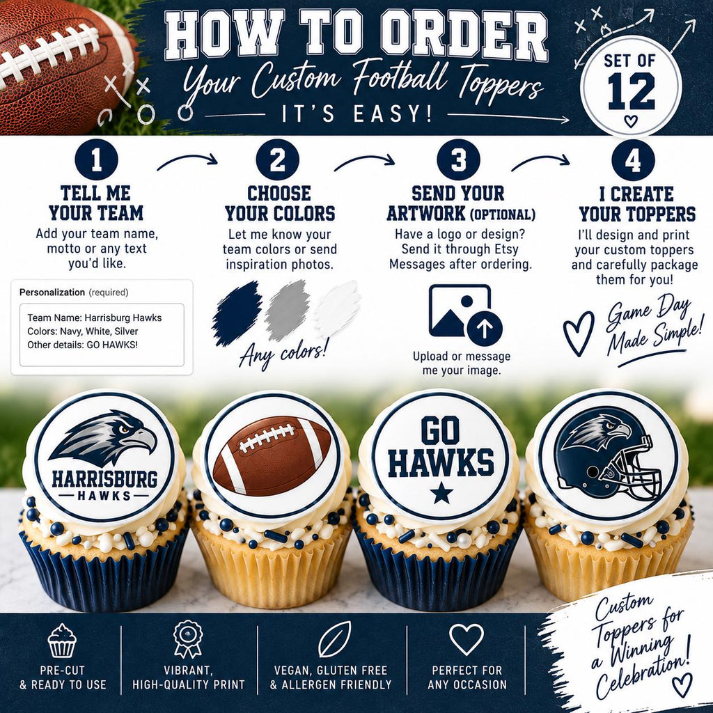 how to order custom edible cupcake toppers from SugarPrints by Alexis