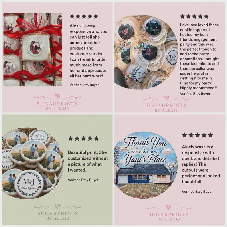 Pre-cut edible wafer paper strips with ruffle design from SugarPrints by Alexis, ideal for decorating wedding and birthday cakes.
