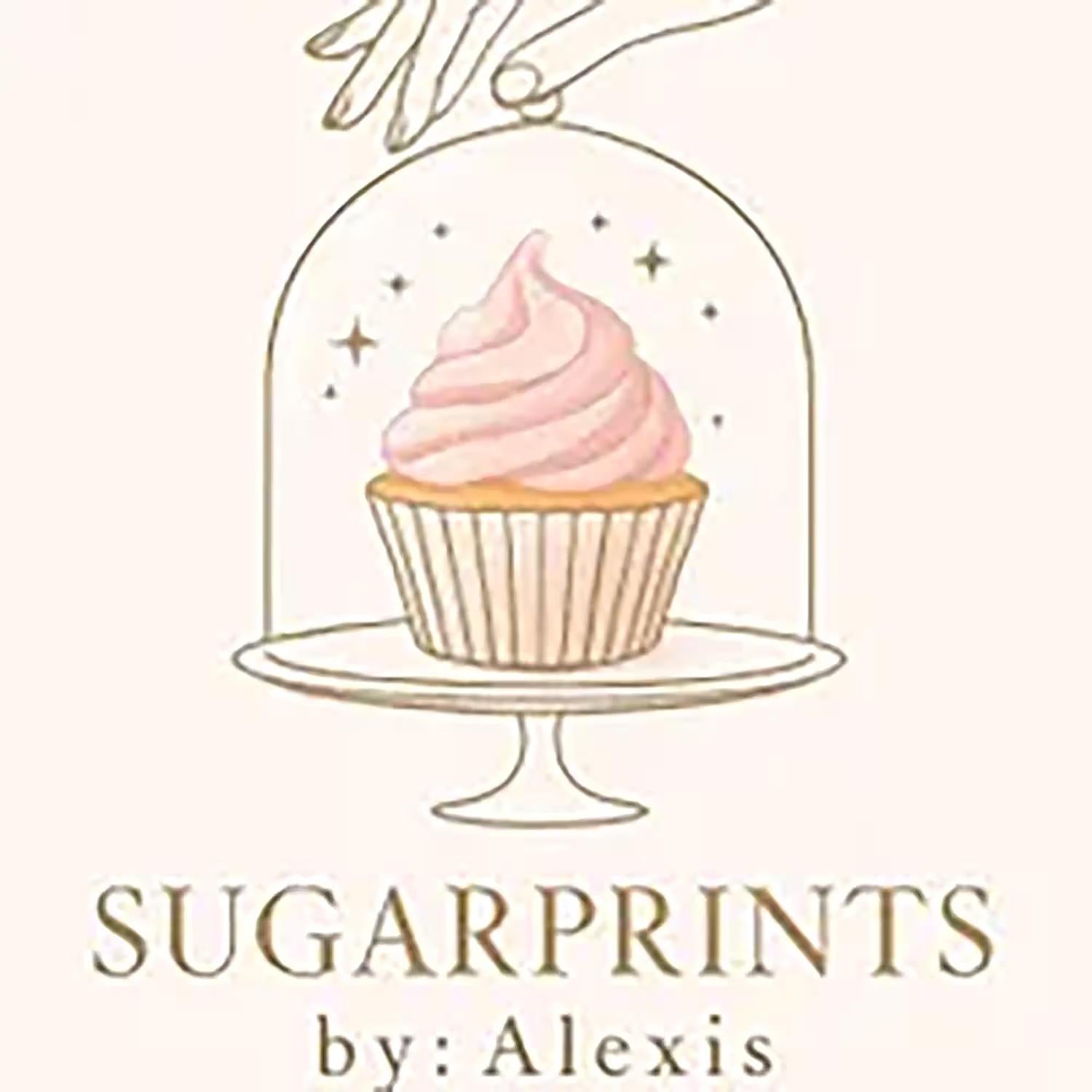 Birth month flower cupcake topper by SugarPrints, made of edible wafer paper or icing sheet, features colorful flower design for cupcakes.