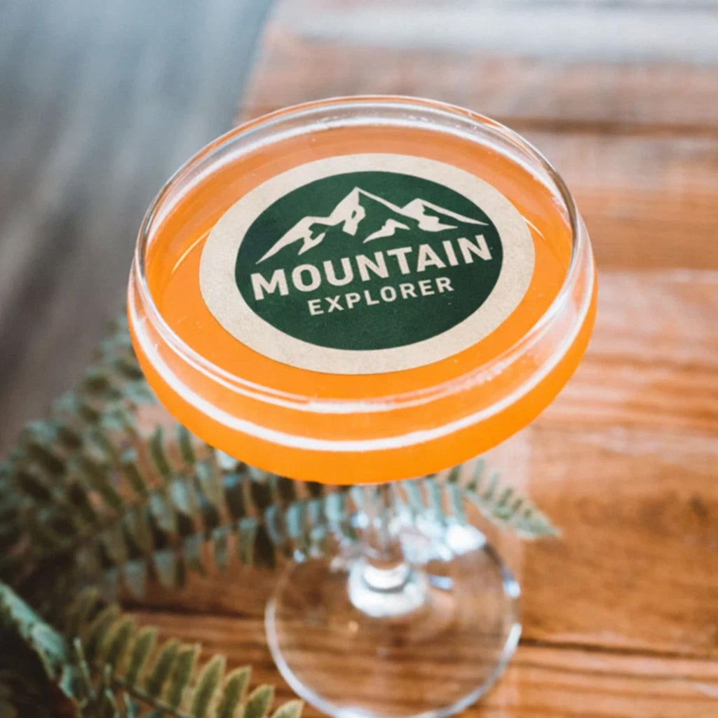 SugarPrints by Alexis edible wafer paper drink toppers with custom logos, perfect for corporate event beverages.
